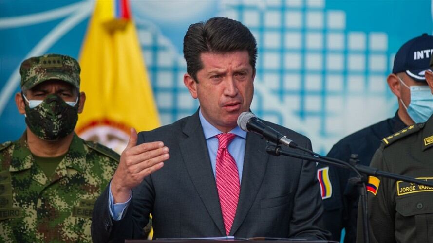 El ministro de Defensa, Diego Molano, manifestó que no permitirá que se realicen campamentos ni bloqueos en ninguna parte del territorio colombiano. Foto: Colprensa