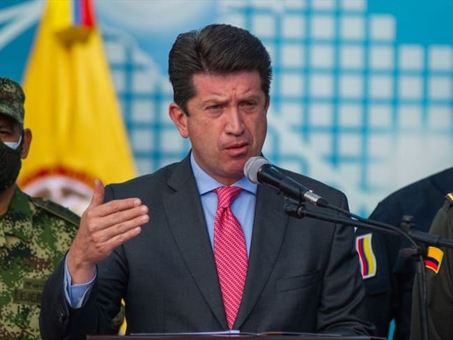 El ministro de Defensa, Diego Molano, manifestó que no permitirá que se realicen campamentos ni bloqueos en ninguna parte del territorio colombiano. Foto: Colprensa