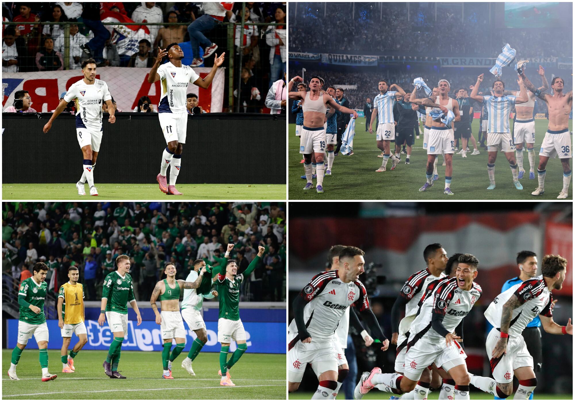 Así quedaron las llaves de las semifinales de la Copa Libertadores. Foto: EFE.
