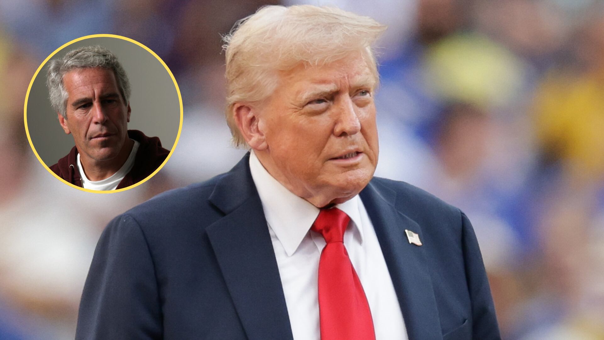 Donald Trump. Foto:Rich Graessle/Icon Sportswire via Getty Images - Jeffrey Epstein. Foto: /Rick Friedman Photography/Corbis via Getty Images.