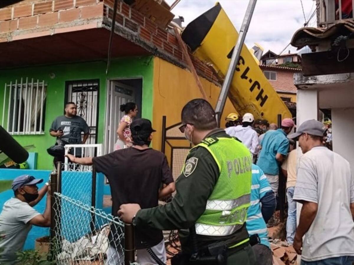 Tres heridos en accidente de avioneta en Copacabana, Antioquia