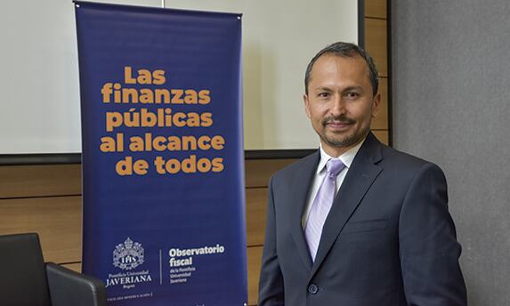 Director del Observatorio Fiscal de la Javeriana, Oliver Pardo. Foto: Universidad Javeriana