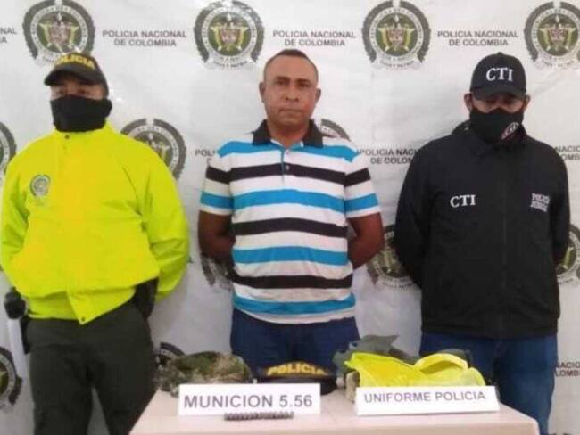 El falso policía fue puesto a disposición de las autoridades/ Policía Nacional