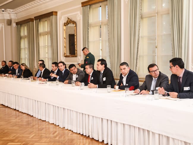Presidente Gustavo Petro se reunió con alcaldes de ciudades capitales. Foto: Presidencia.