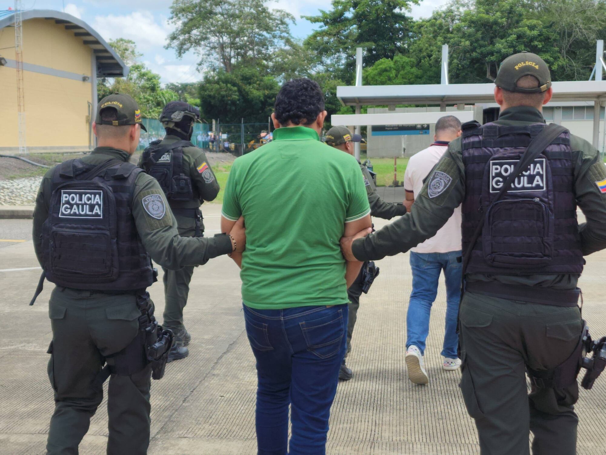 Presuntos implicados en masacre registrada en Chimá, Córdoba. Foto: Policía.
