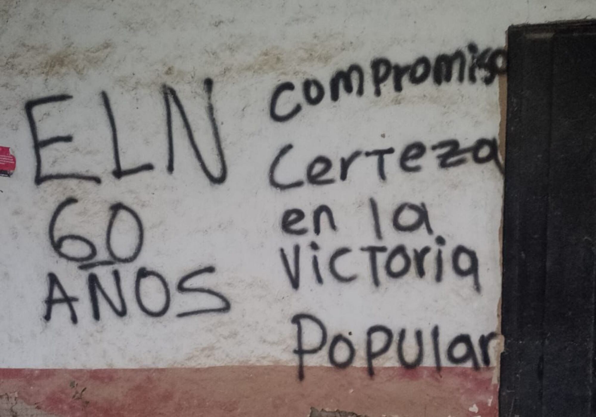 Presencia del ELN en Cesar. Foto: Suministrada