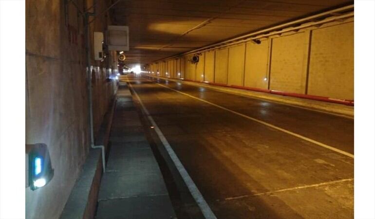 Los jóvenes chocaron con uno de los muros del Túnel de Crespo. Foto: Cortesía