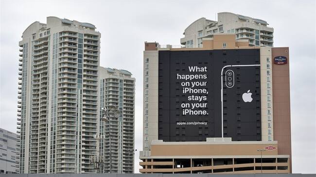 El polémico mensaje de Apple. Foto: Getty Images