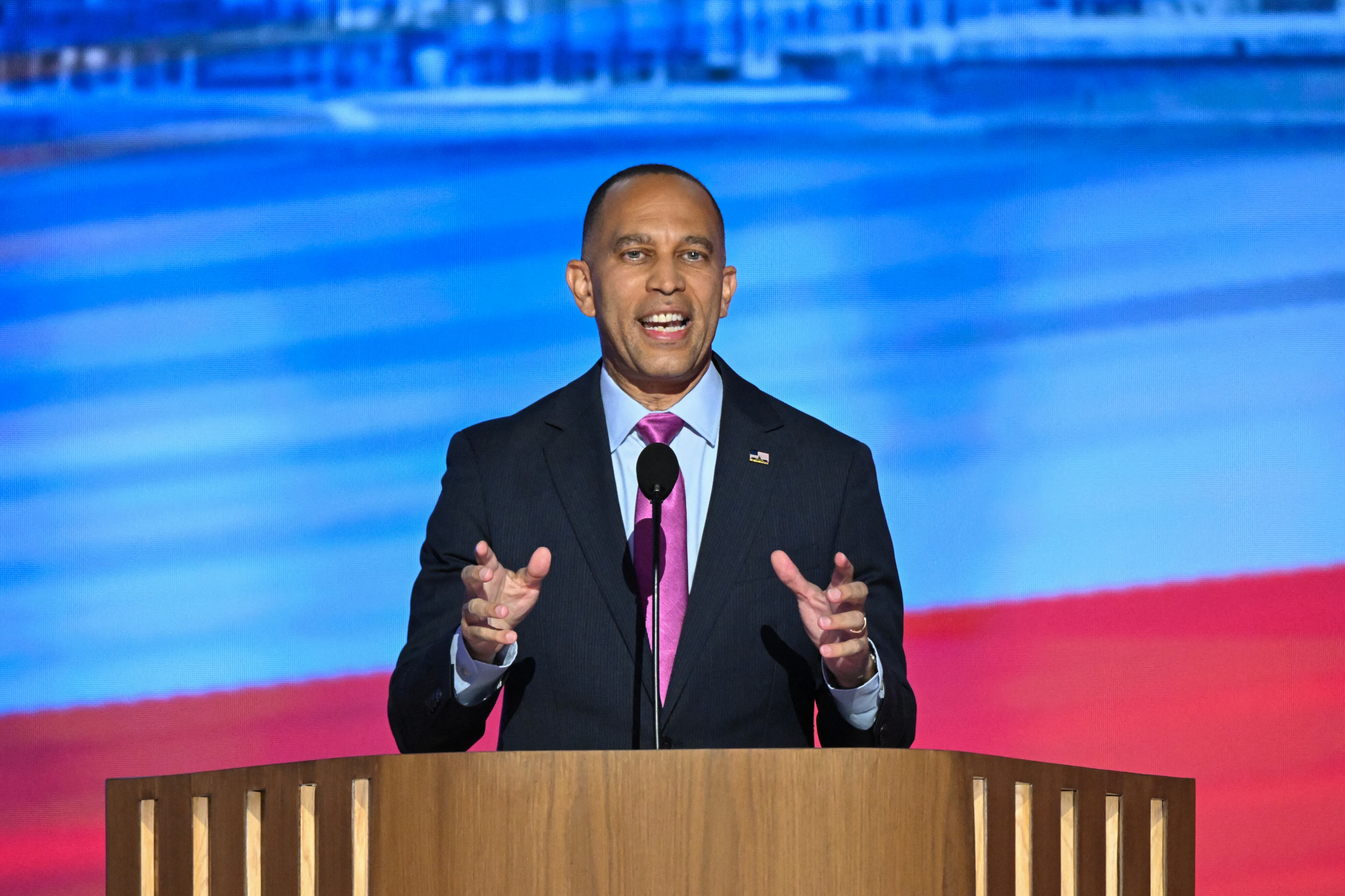 Líder de la minoría demócrata de la Cámara Baja estadounidense, Hakeem Jeffries. Foto: MANDEL NGAN/AFP via Getty Images.