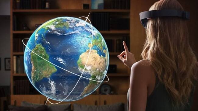 Las gafas "Holosens" de Microsoft utilizan realidad aumentada. Foto: Microsoft, tomada de BBC Mundo