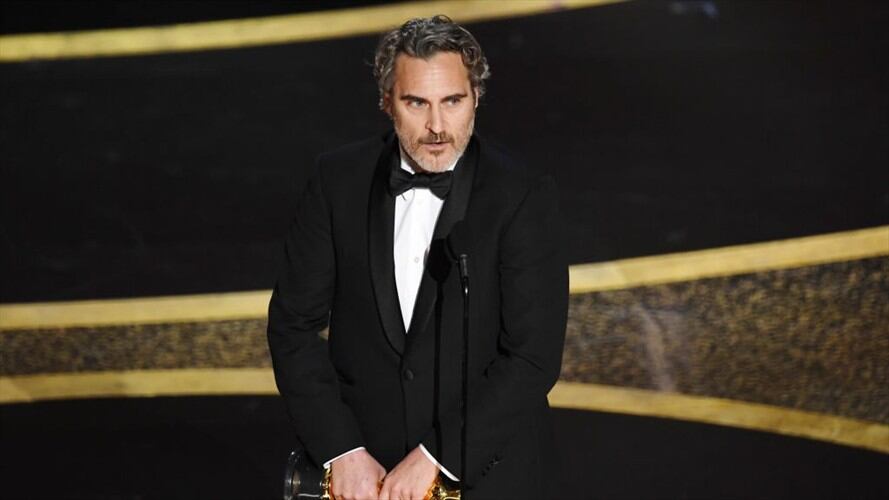 El ganador a mejor actor en los Oscar, Joaquin Phoenix. Foto: Getty Images