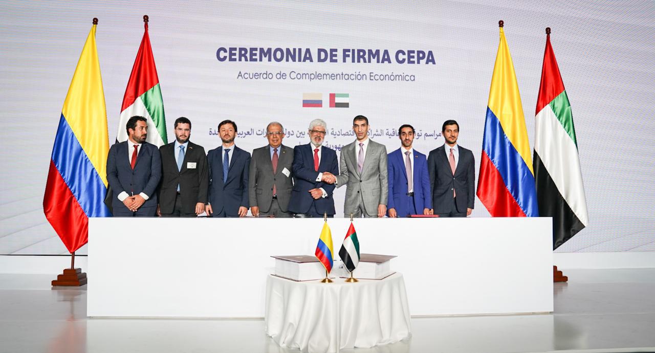 Colombia y Emiratos Árabes Unidos firman un Acuerdo de Asociación Económica. Foto: MinComercio.