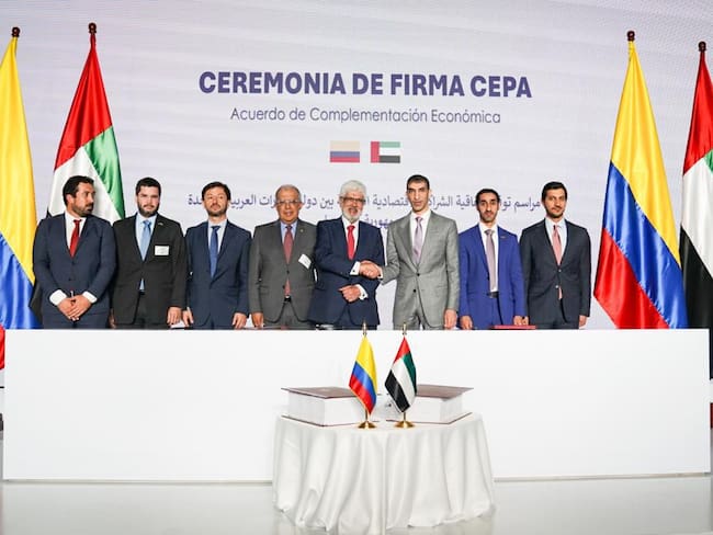 Colombia y Emiratos Árabes Unidos firman un Acuerdo de Asociación Económica. Foto: MinComercio.