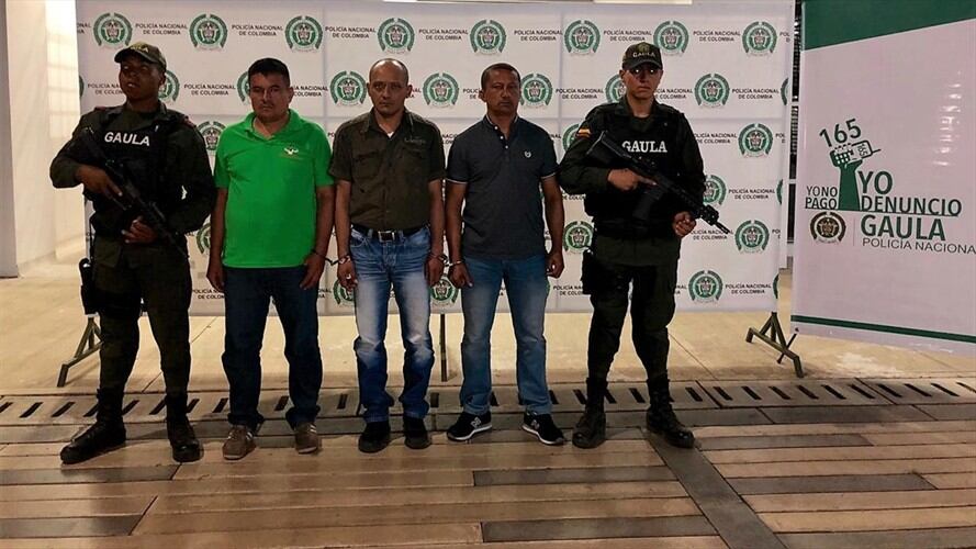 A las víctimas les exigían sumas de dinero que superaban los mil millones de pesos. Foto: Policía Nacional
