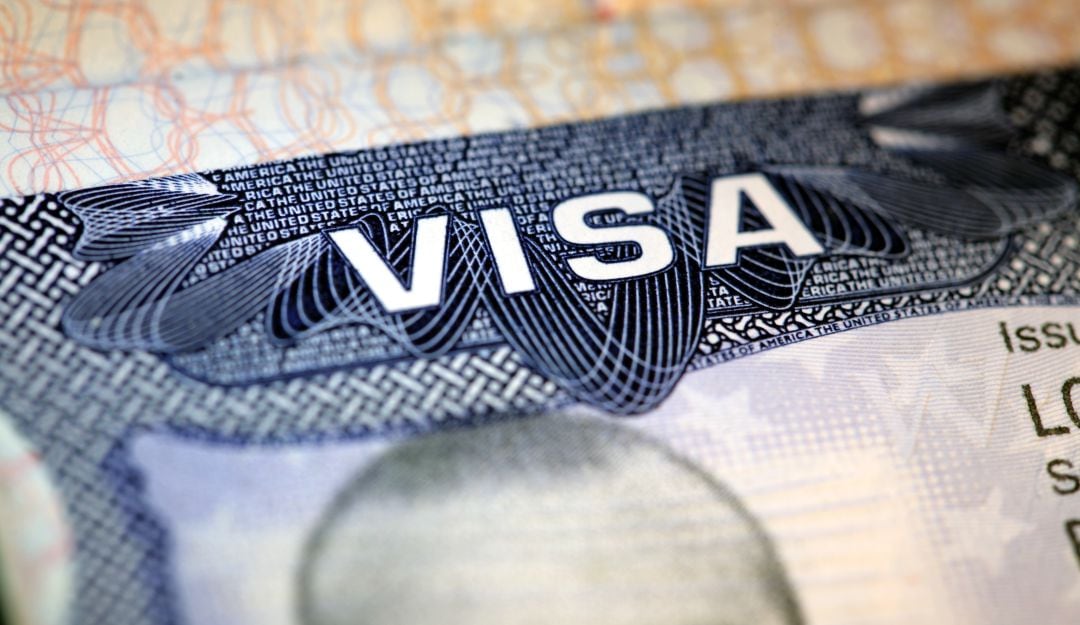 Imagen de referencia visa de EE.UU. Foto: GettyImages