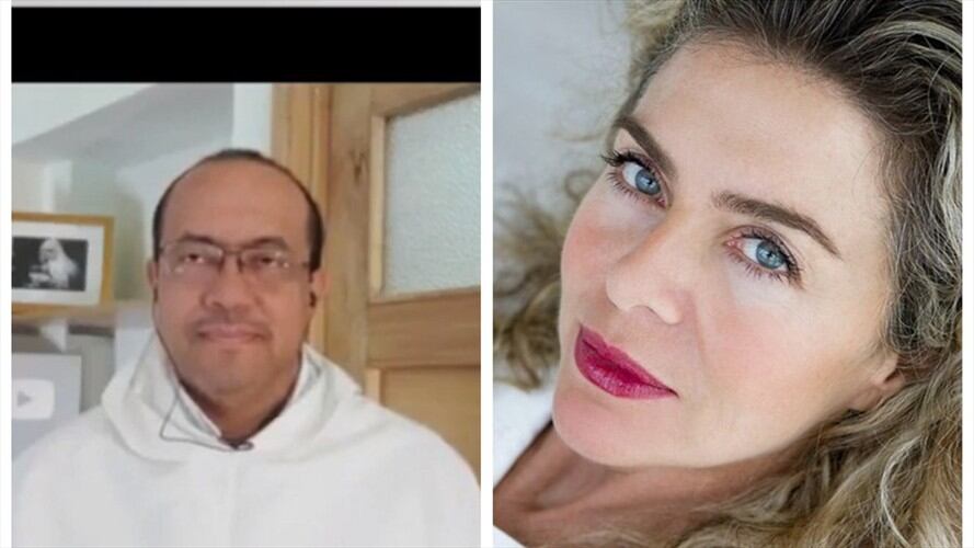 Fray Nelson Medina habló en Sigue La W sobre la afirmación de la actriz donde dice que Jesús es "el mamerto de los cielos". Foto: W Radio y Colprensa