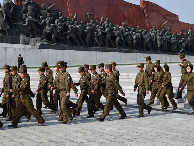 Tropas militares de Corea del norte. I Foto: Getty Images.