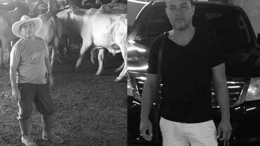 Wilmar Moreno y Alexander Ospina, asesinados en zona rural de El Tambo . Foto: Cortesía