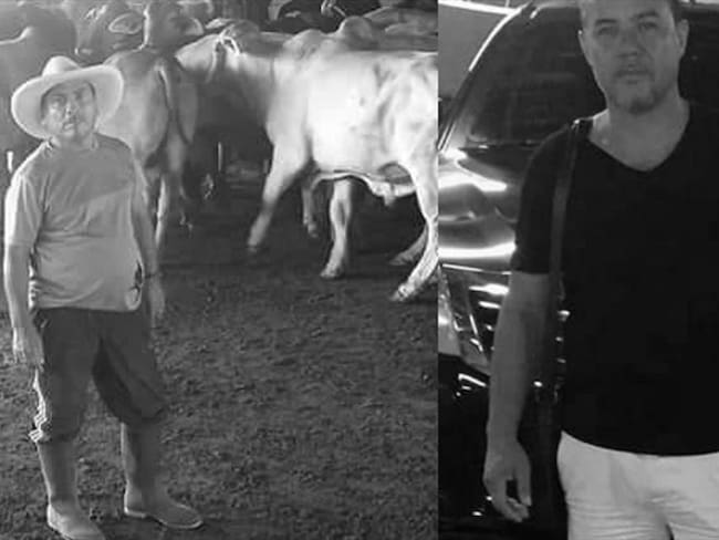 Wilmar Moreno y Alexander Ospina, asesinados en zona rural de El Tambo . Foto: Cortesía