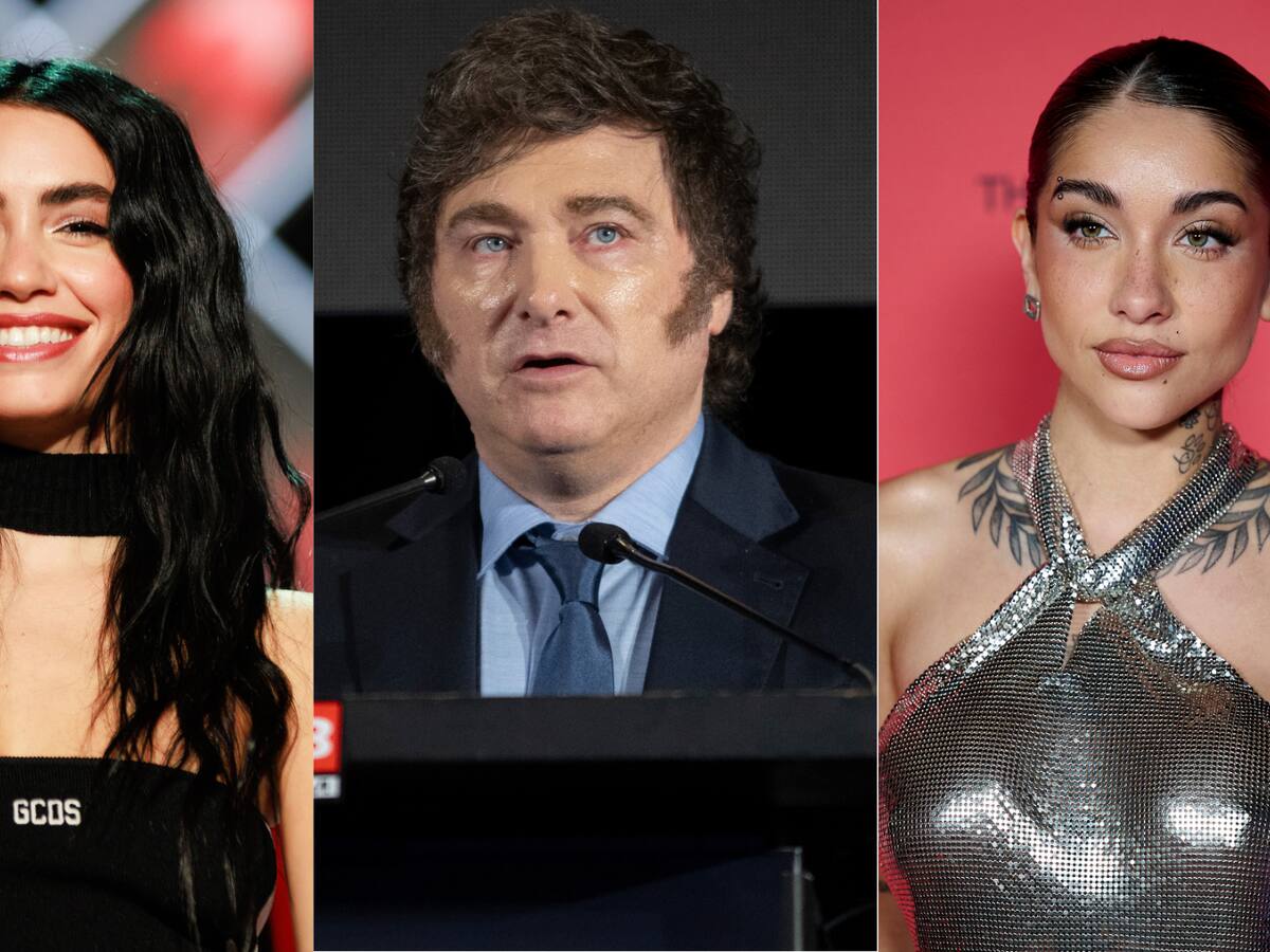Milei volvió a arremeter contra las cantantes Lali Espósito y María Becerra