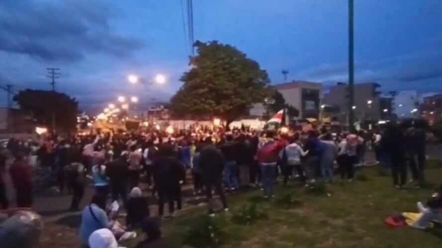 Así fue el comportamiento de manifestantes en Duitama, Sáchica y Sogamoso. Foto: W