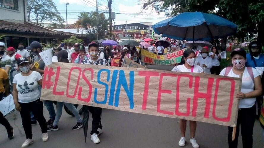 Voceros de Los Sin Techo aseguraron que la seguridad de los líderes está en riesgo . Foto: Cortesía