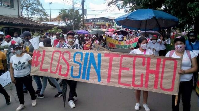 Voceros de Los Sin Techo aseguraron que la seguridad de los líderes está en riesgo . Foto: Cortesía