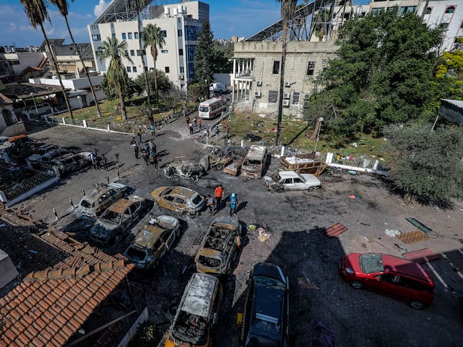 Hospital en Gaza. EFE/EPA/MOHAMMED SABER