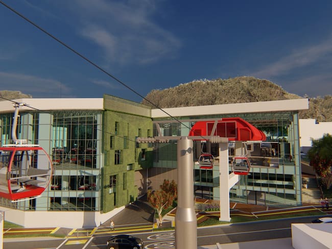 Cable aéreo de San Cristóbal. Foto: Twitter (@idubogota).