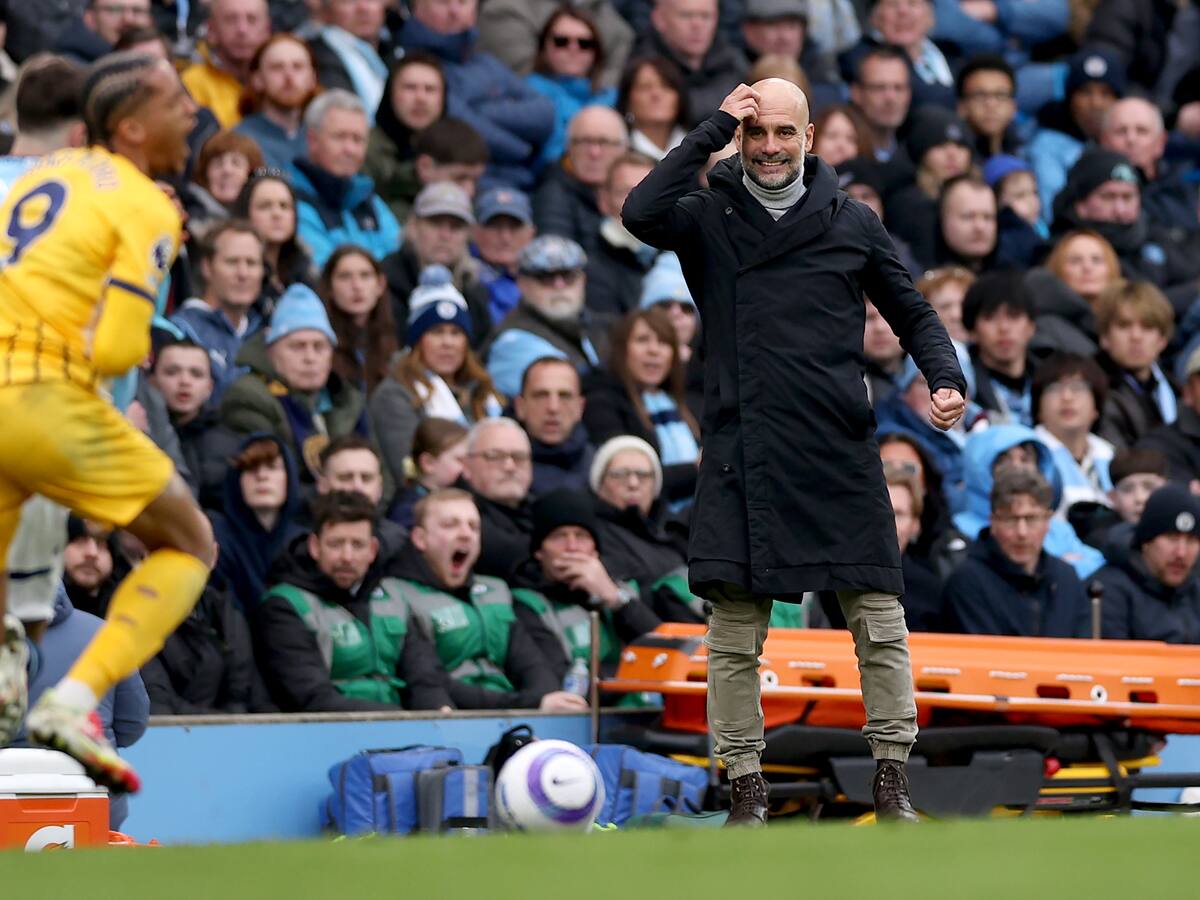Sigue la mala racha del Manchester City: empató 2-2 frente al Brighton por Premier League
