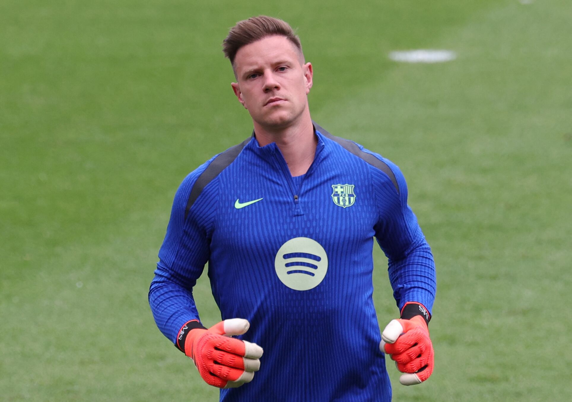 Portero alemán del FC Barcelona, Marc-Andre Ter Stegen. FOTO: LLUIS GENE/AFP via Getty Images