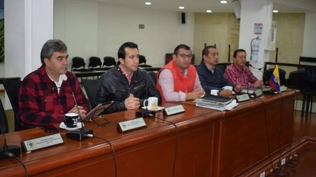 El concejal Anderson Mendivelso por no haber votado el proyecto de acuerdo no fue incluido en el proceso disciplinario.. Foto: Concejo de Tunja
