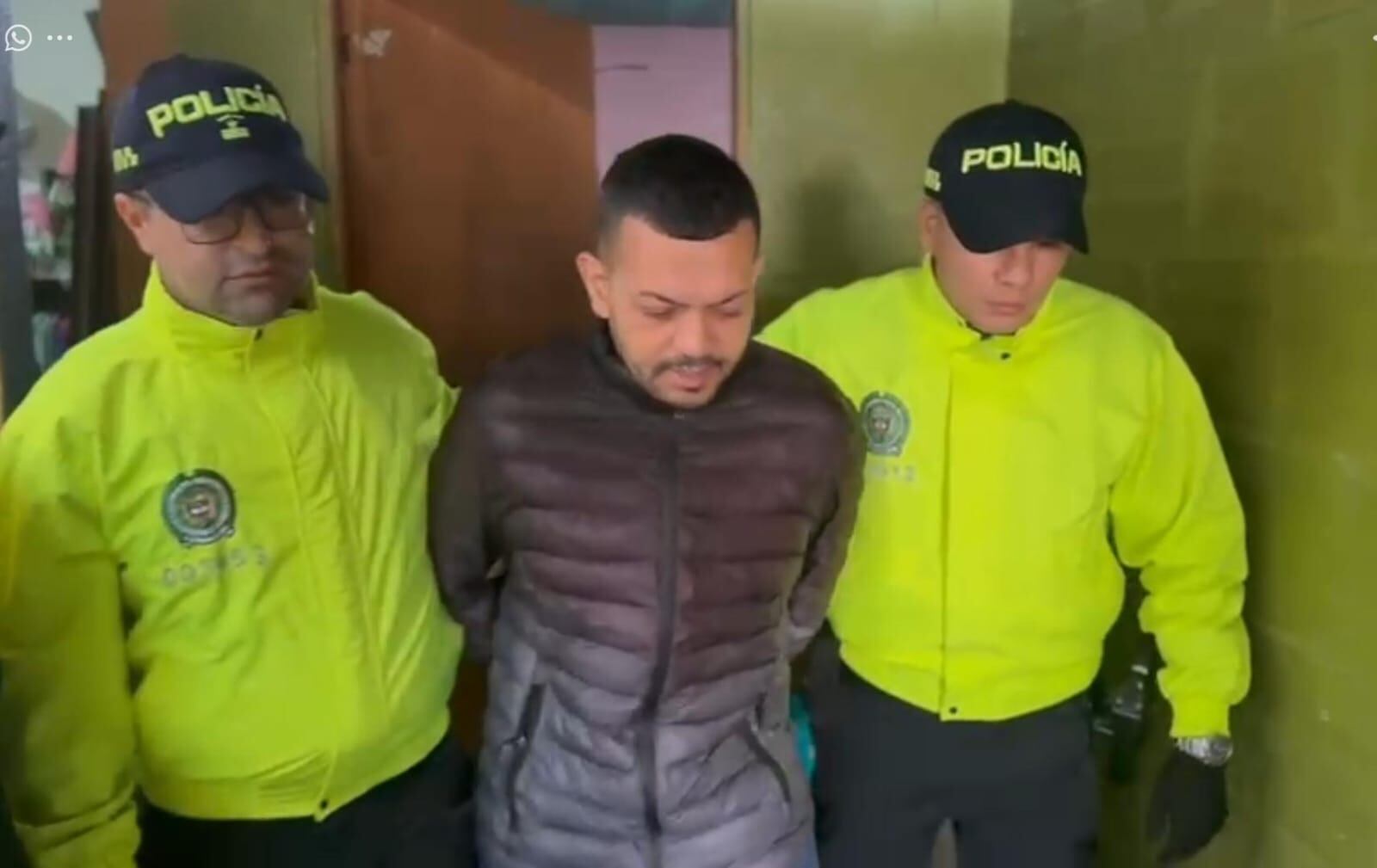 Captura de alias 'El Costeño' en Bogotá.Foto: Policía