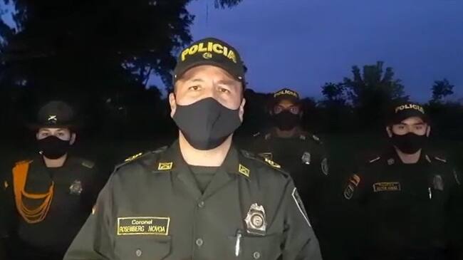 Coronel Rosemberg Novoa, comandante del Departamento de Policía Cauca. Foto: Policía Nacional