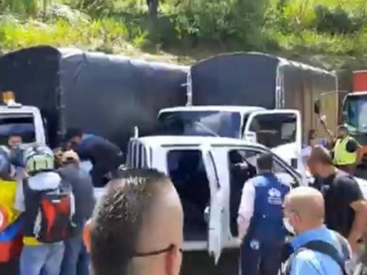 Un hombre atacó con arma de fuego a manifestantes del gremio camionero en Pereira