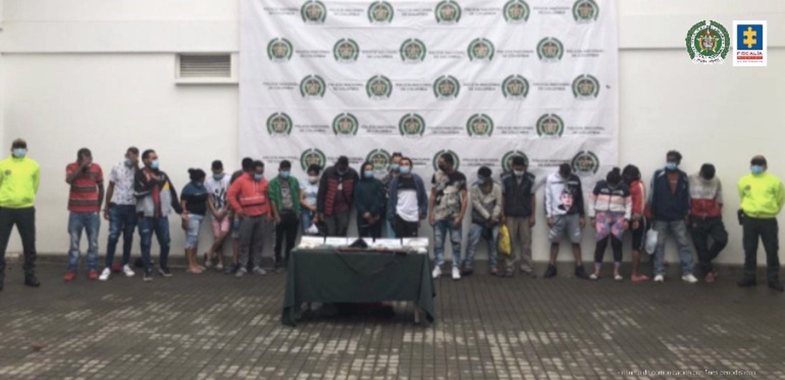 Los presuntos integrantes fueron judicializados por homicidio agravado. Foto: Fiscalía. 