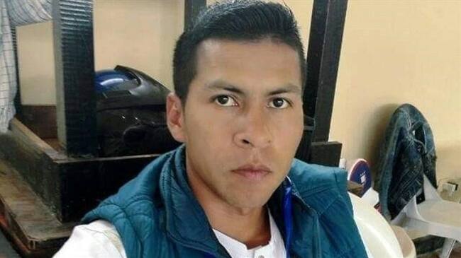 José Rodvel Collazos Yaste, víctima del atentado . Foto: Cortesía