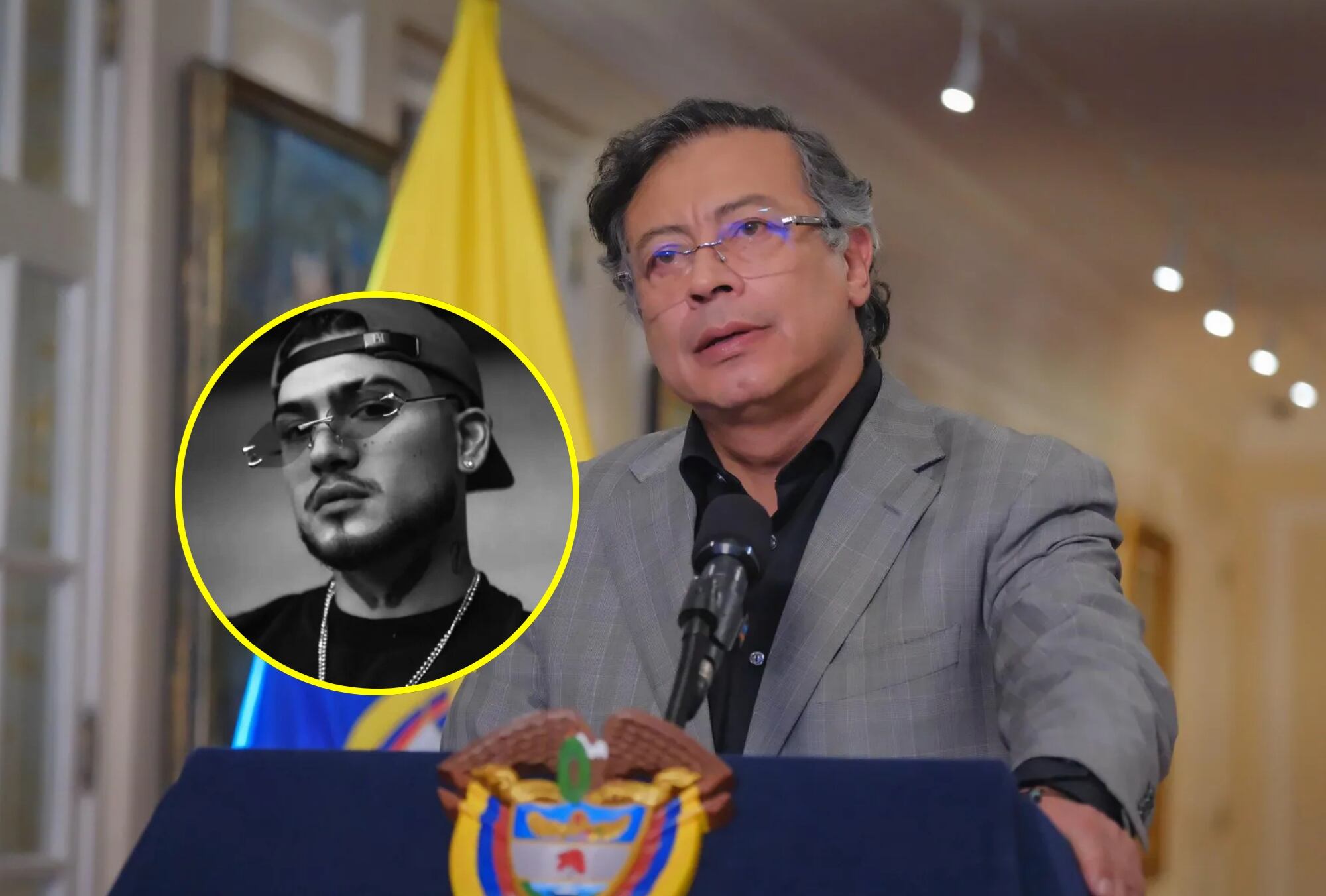 Gustavo Petro y B-King | Fotos: Colprensa y Redes Sociales