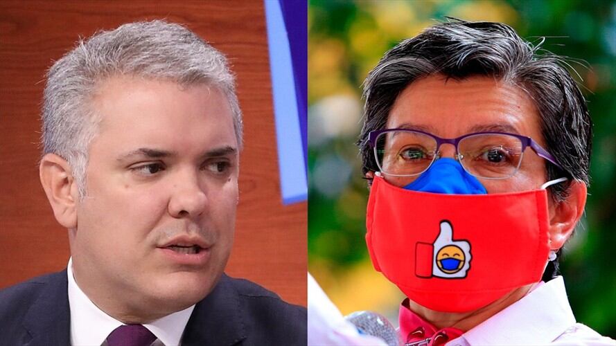 Iván Duque y Claudia López. Foto: Getty