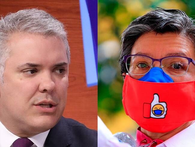 Iván Duque y Claudia López. Foto: Getty