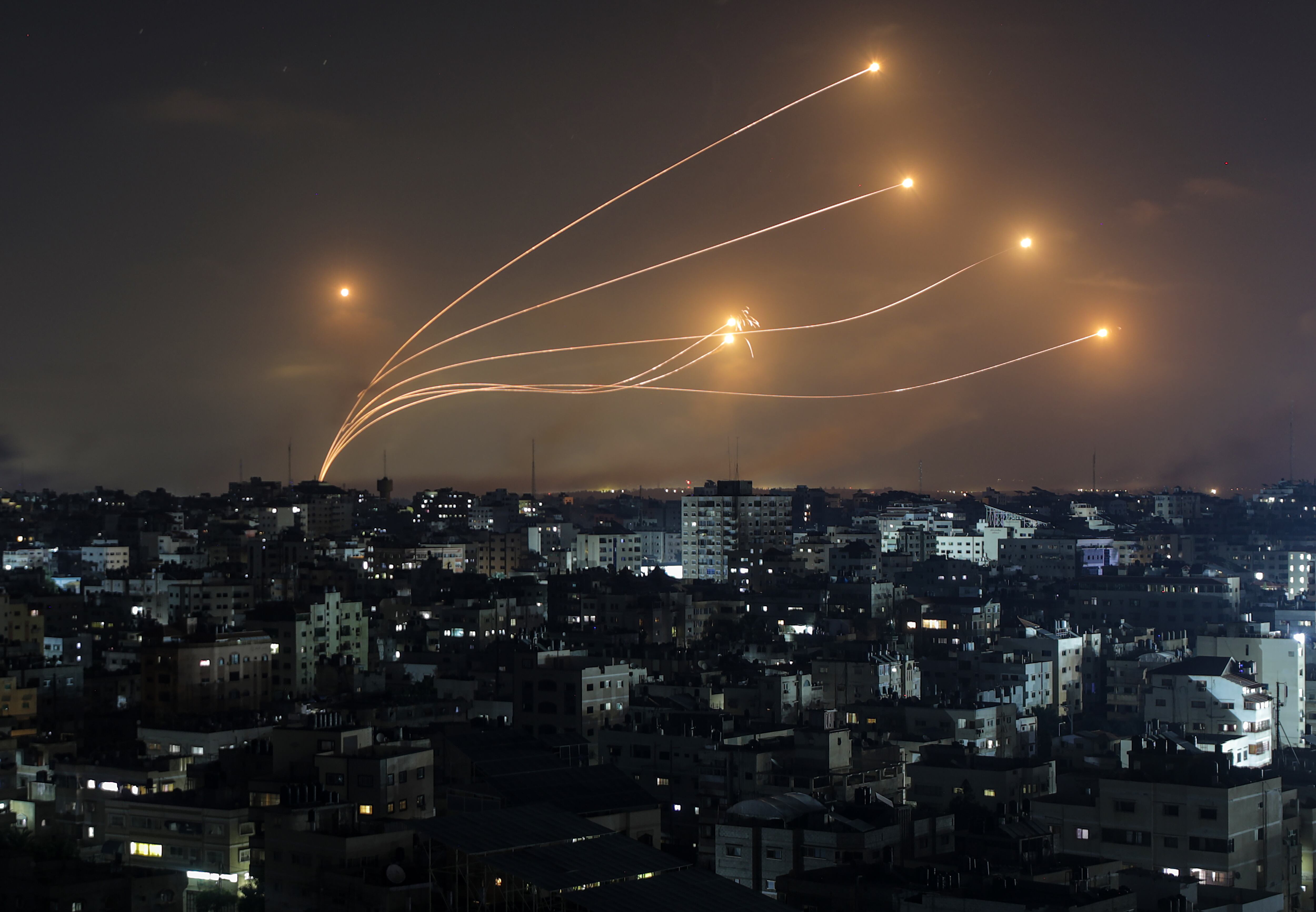 Bombardeos en Gaza. EFE/ Mohammed Saber
