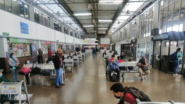 Las terminales de transporte han estado poco transitadas. Foto: Ministerio de Transporte.