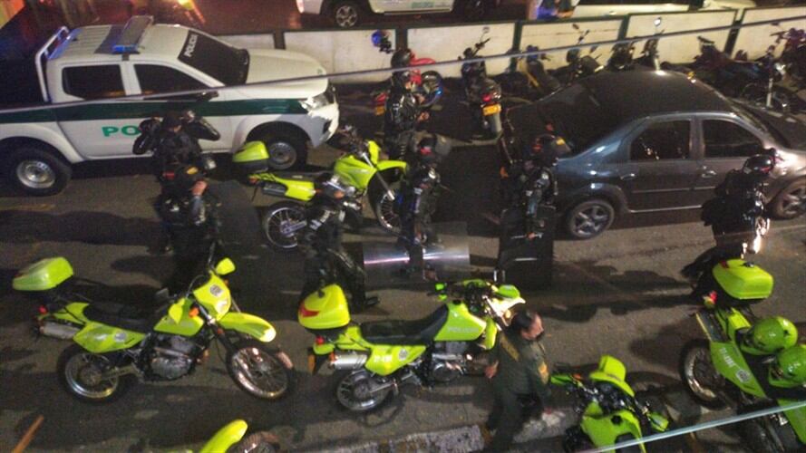 Intento de fuga en Copacabana, Antioquia. Foto: Cortesía Guardianes Antioquia