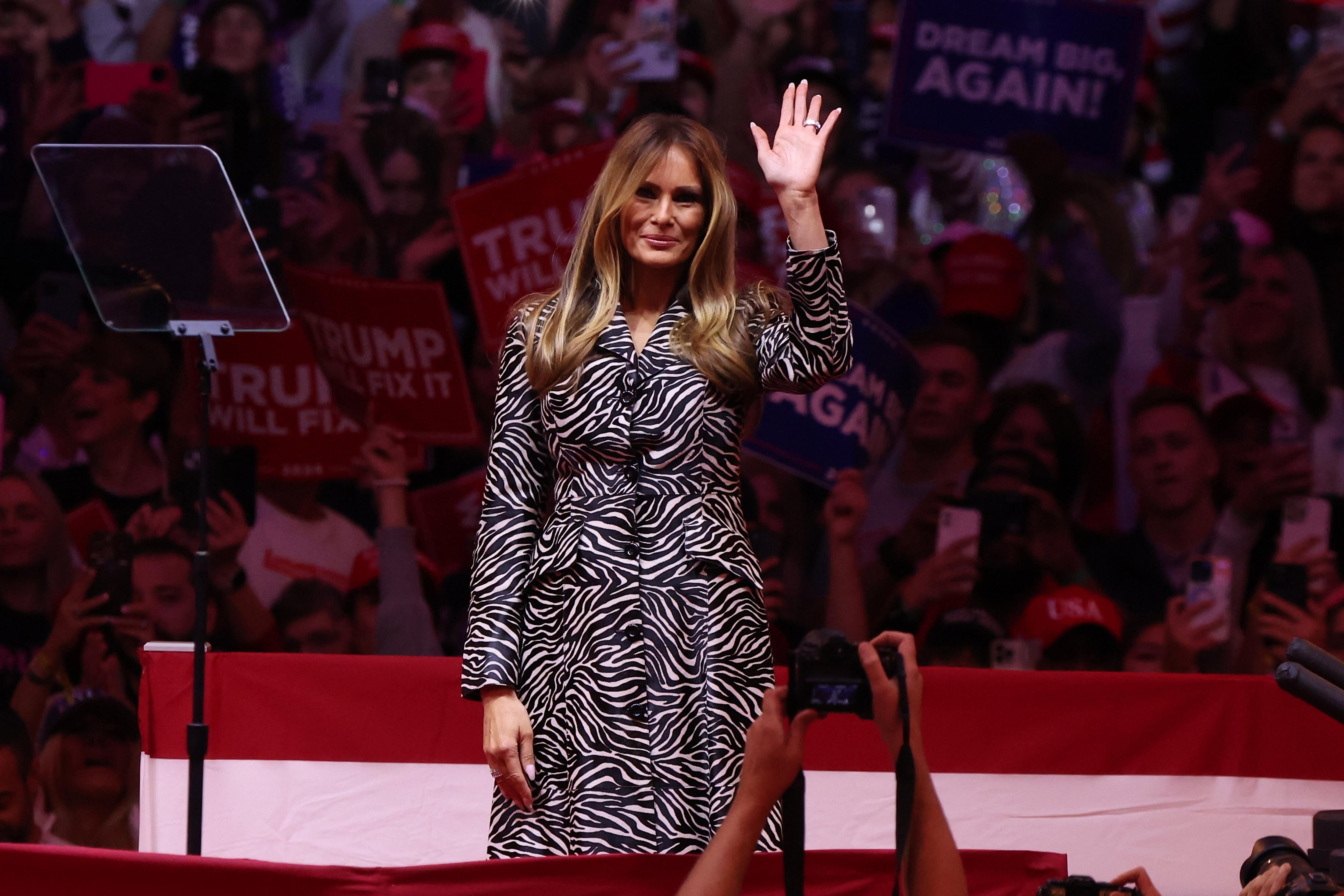 Melania Trump, esposa del presidente electo estadounidense Donald Trump. EFE/EPA/SARAH YENESEL ARCHIVO