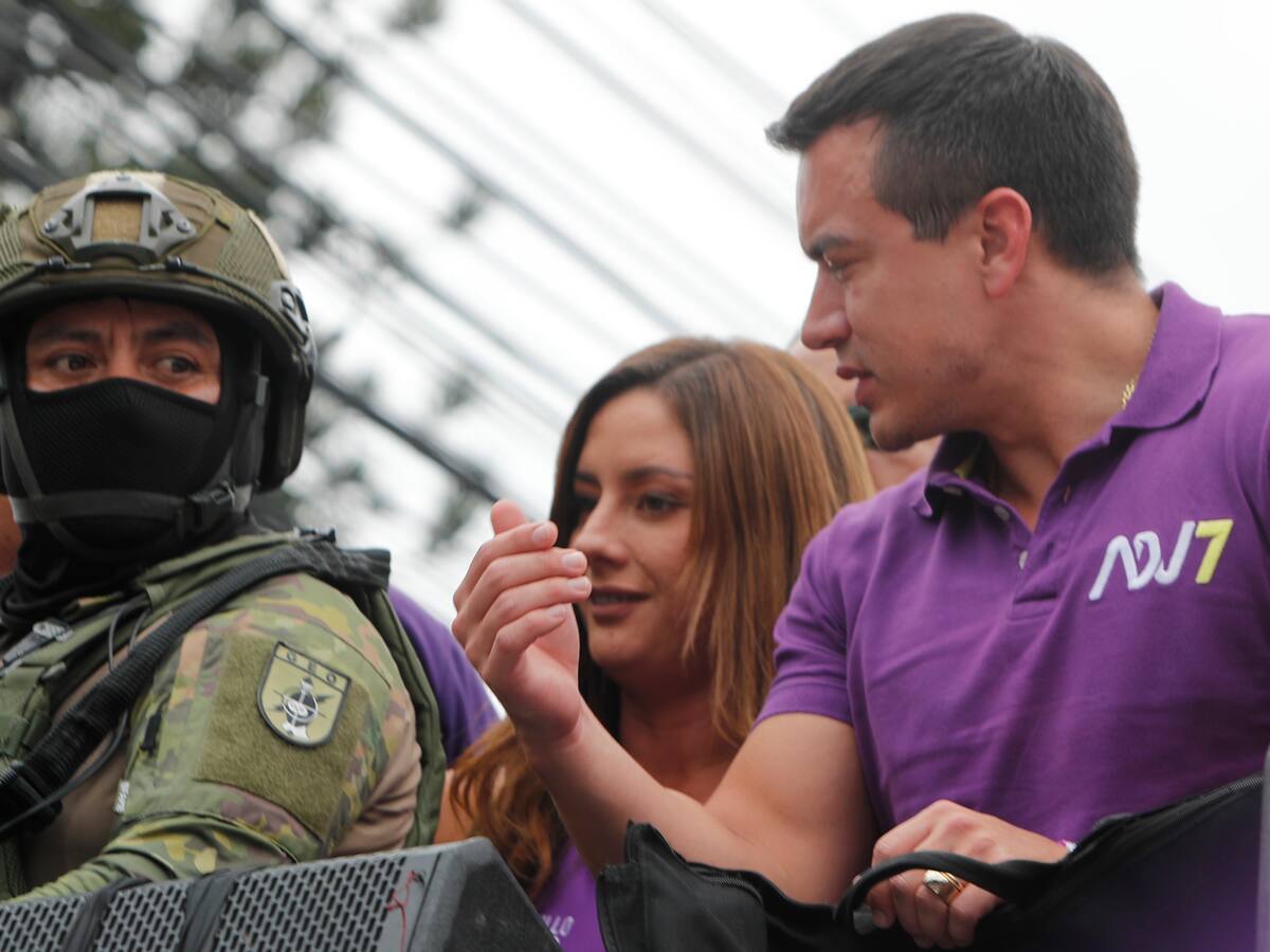 Pese a sentencia, Noboa cerró campaña en Ecuador sin delegar cargo en su vicepresidenta