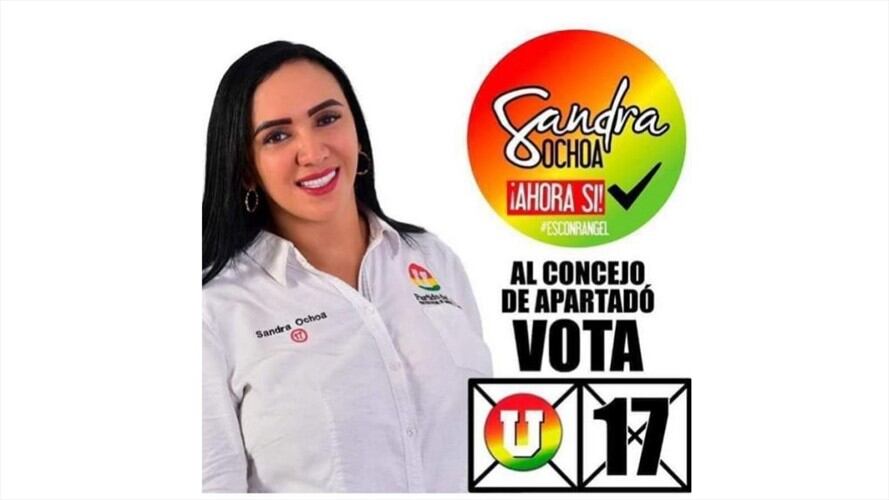 Sandra Ochoa es candidata al Concejo Municipal de Apartadó (Urabá, Antioquia). Foto: Facebook - Campaña Sandra Ochoa