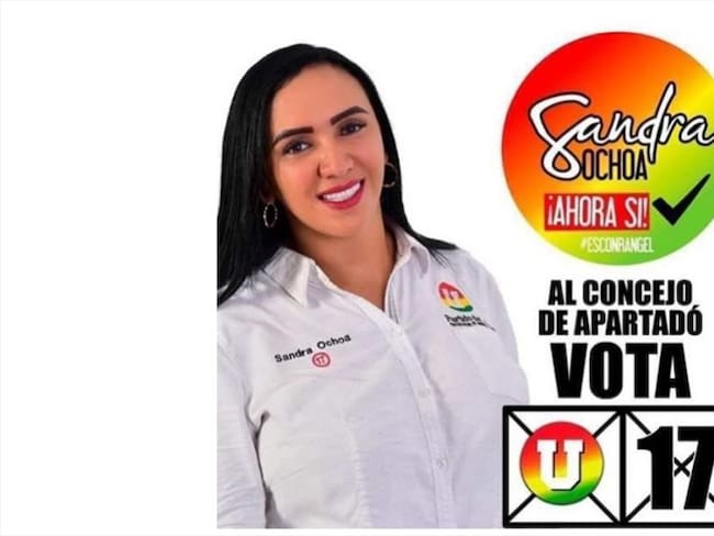 Sandra Ochoa es candidata al Concejo Municipal de Apartadó (Urabá, Antioquia). Foto: Facebook - Campaña Sandra Ochoa