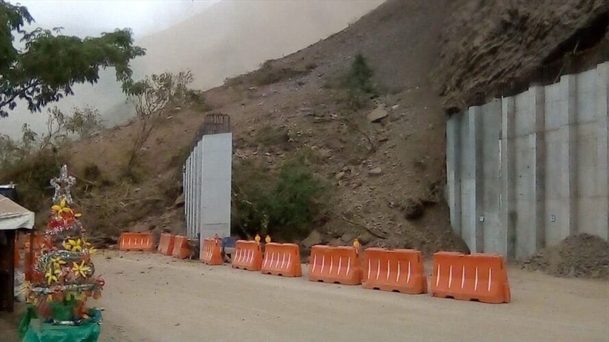 Cerrada la vía ente Uramita y Dabeiba. Foto: Agencia Nacional de Infraestructura