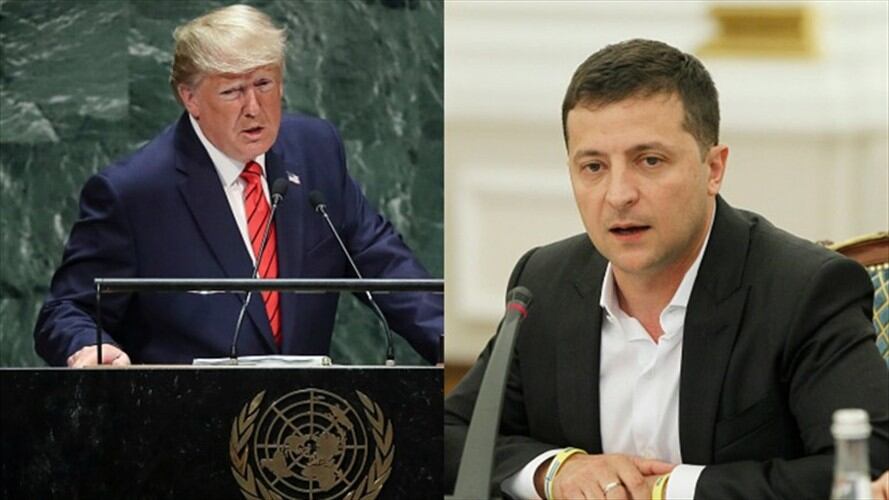 El presidente estadounidense, Donald Trump, y su homólogo ucraniano, Volodímir Zelenski. Foto: Getty Images