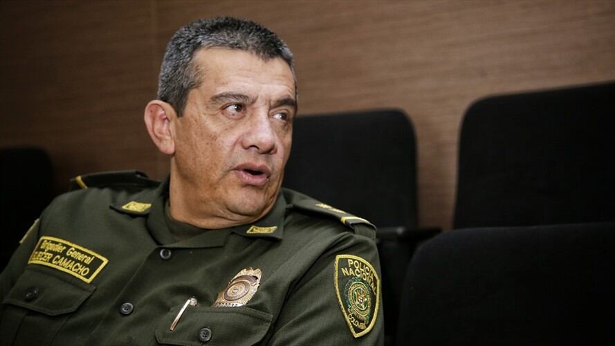Tenemos unidades de inteligencia para impedir los actos vandálicos en las marchas: General Eliecer Camacho, comandante de la Policía de Medellín. Foto: Colprensa